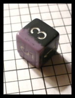 Dice : Dice - 6D - Chessex Half and Half Dusty Purple and Grey with White Numerals - Gen Con Aug 2010